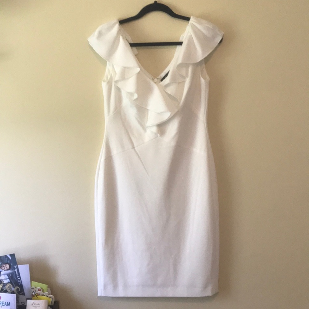 White cocktail dress